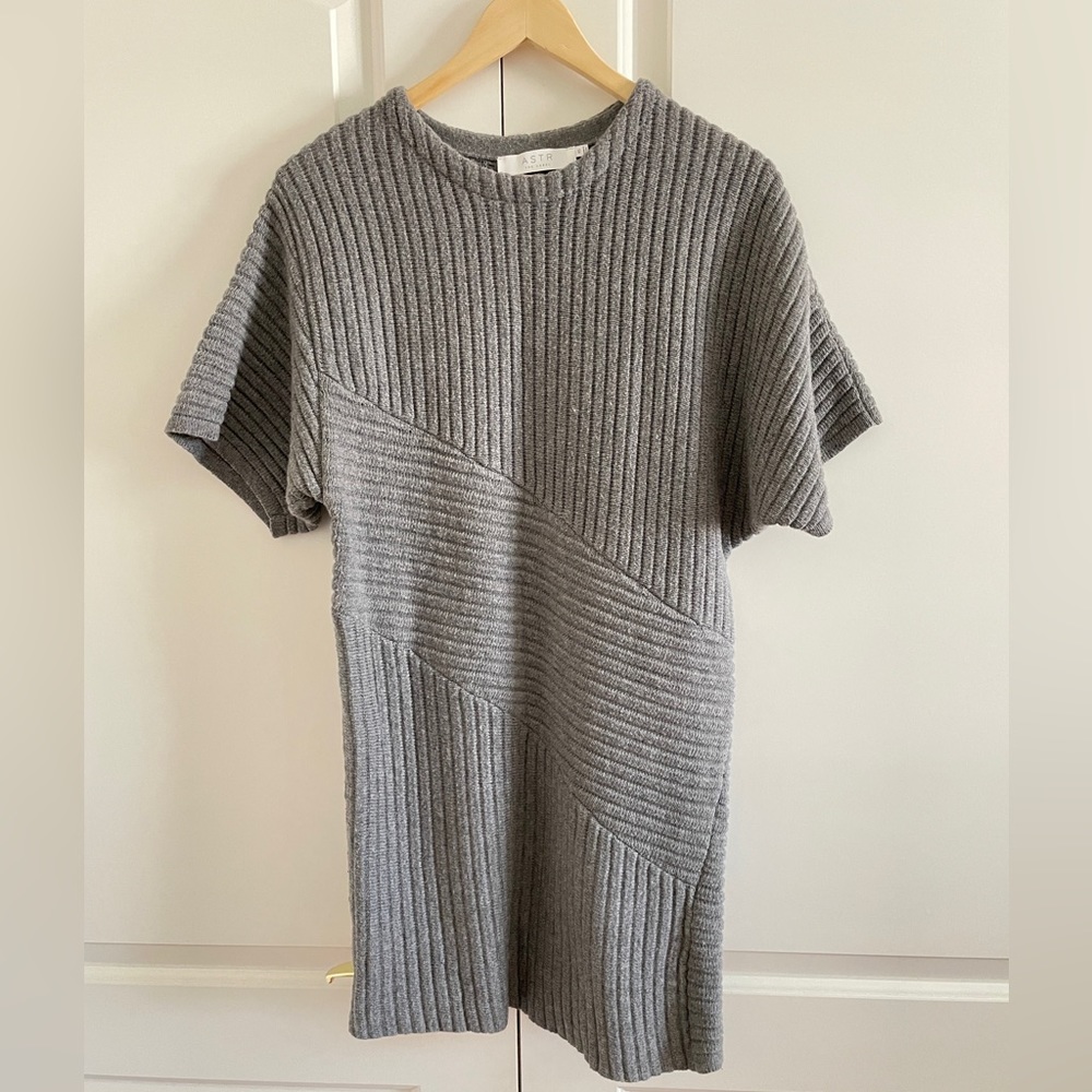 Astr Grey Sweater Dress